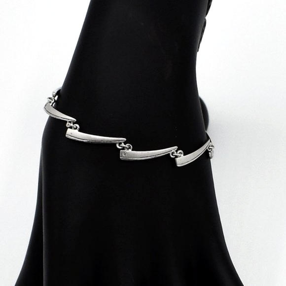 Diamond and Sterling Silver Bracelet - Picture 4 of 11